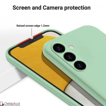Liquid Air silikoninis šviesiai žalias dėklas - su kameros apsauga (Samsung A05S) Liquid Air silikoninis šviesiai žalias dėklas - su kameros apsauga (Samsung A05S)